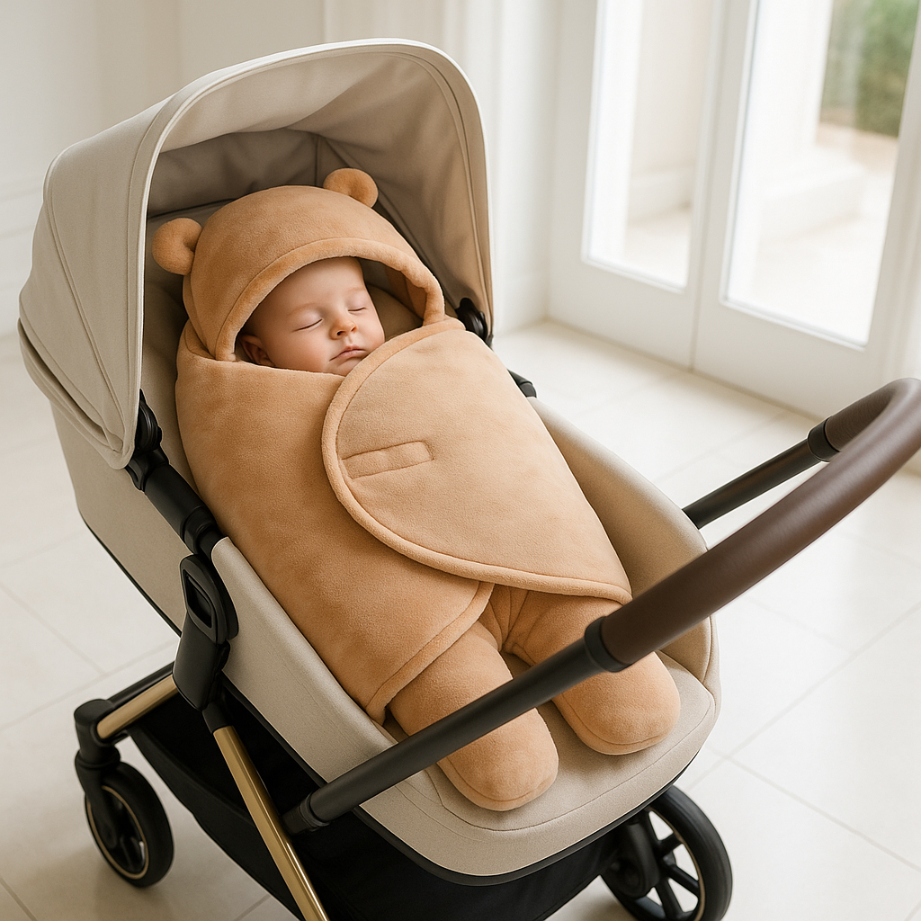 Bébé-dort-dans-nid-d_ange-polaire-ourson