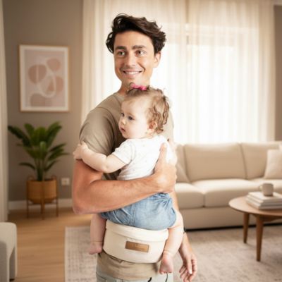 Ceinture porte bebe bambin beige