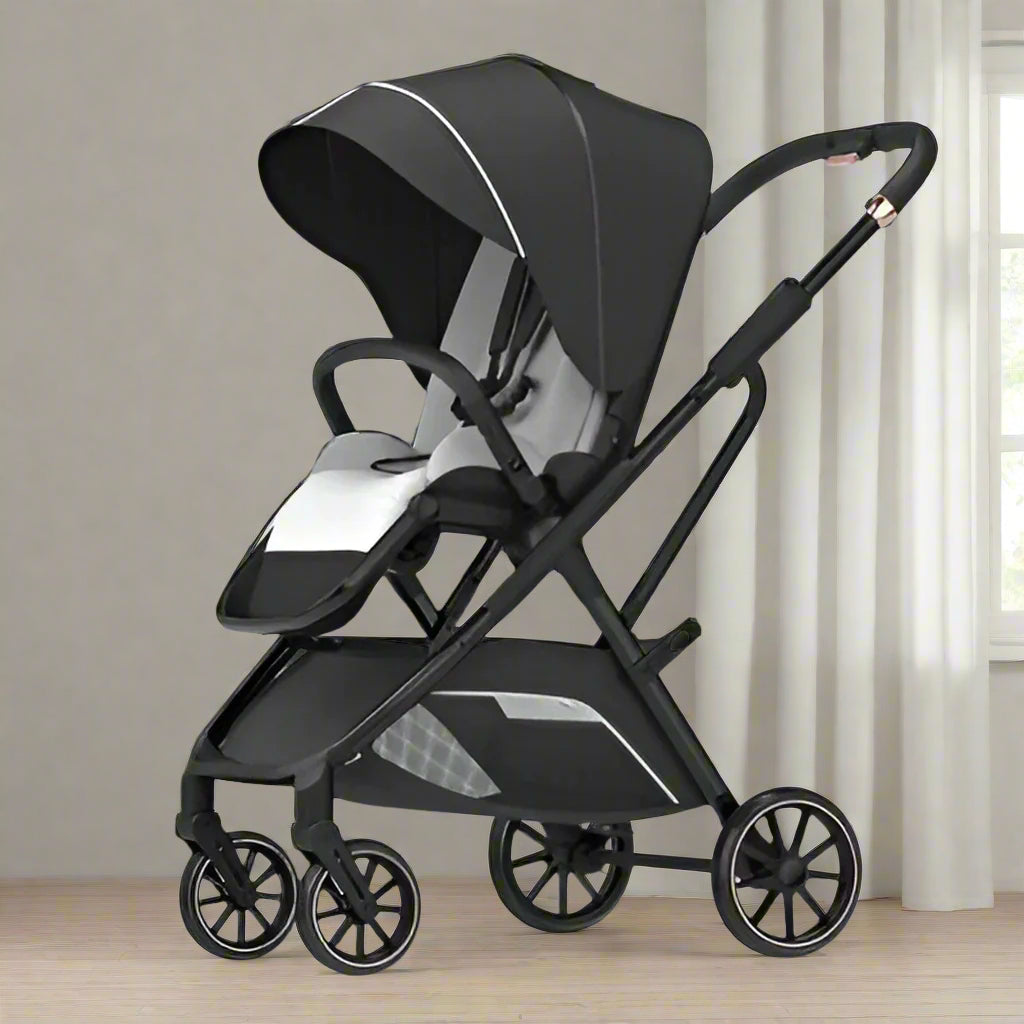 Poussette-bebe-portable-noire