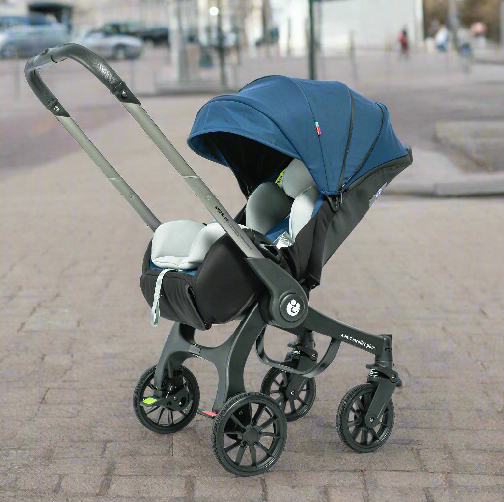 Poussette-pliable-balade-bleue