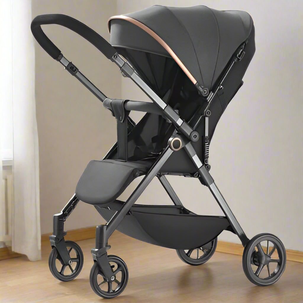 Poussette-pliable-voyage-grise