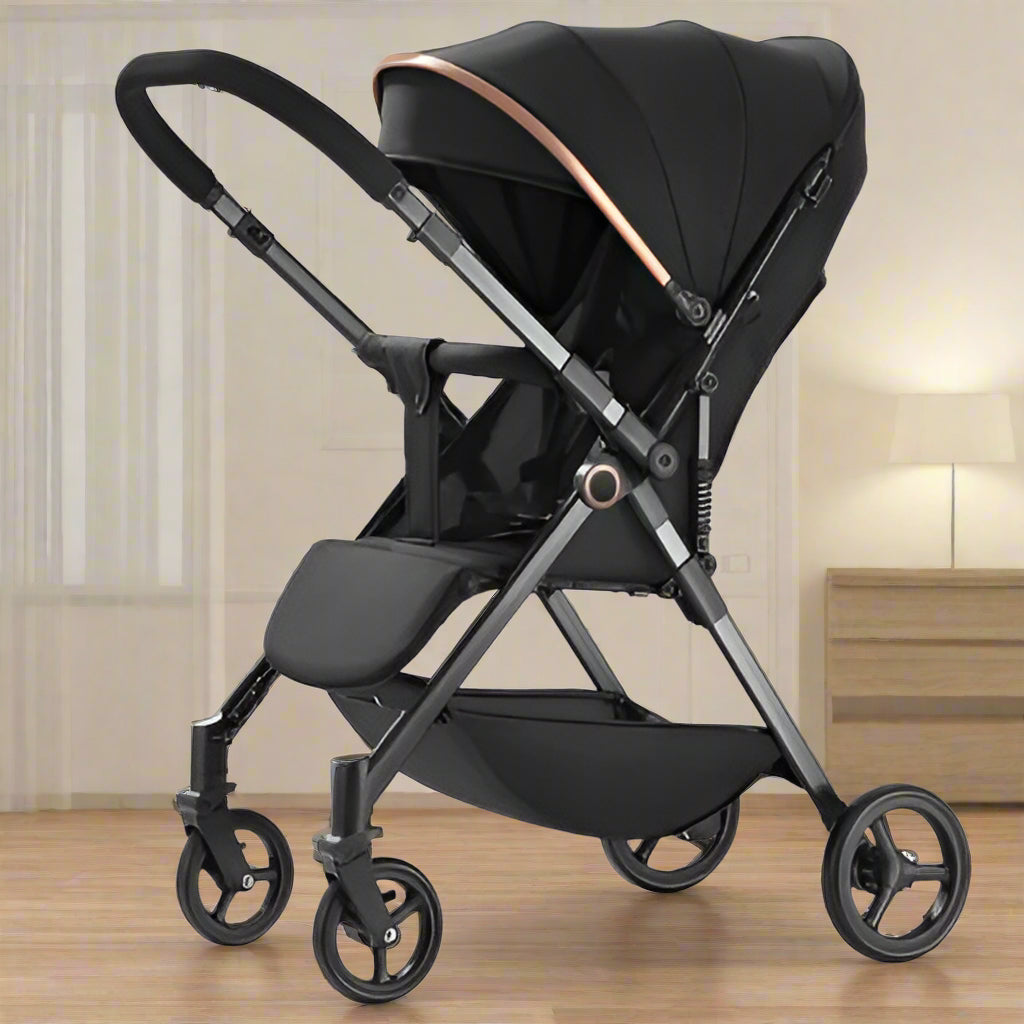 Poussette-pliable-voyage-noire