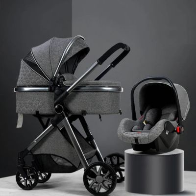 Poussette-3-en-1-élégance-gris