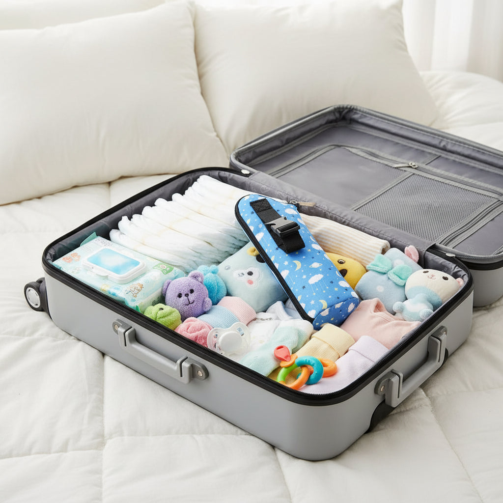 porte biberon isotherme ciel étoilé dans valise