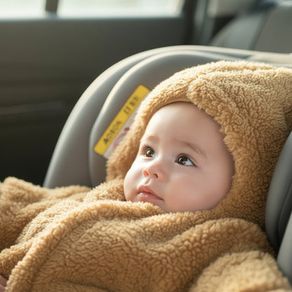 Bebe-dans-siege-auto-et-combinaison-polaire-pour-bebe-coucou