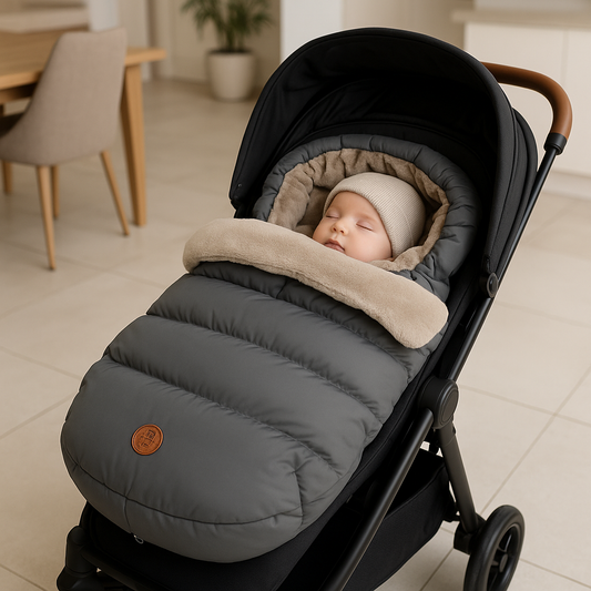 Bébé-dort-dans-chancelière-imperméable-nordique-grise