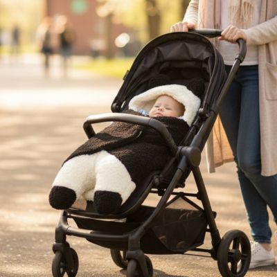 Bébé dort dans poussette dans nid d'ange mi-saison koala