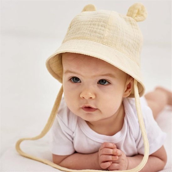 Bob bébé gaufré beige