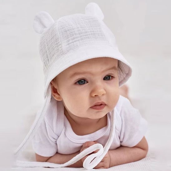 Bob bébé gaufré blanc