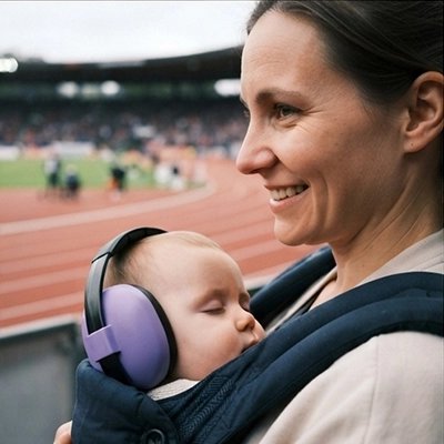 Casque anti bruit bebe protection certifiée violet
