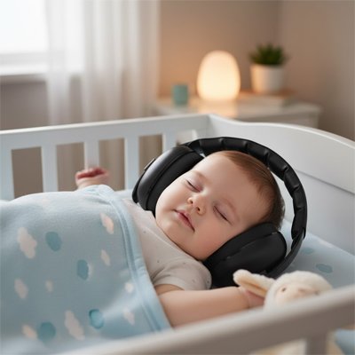 Casque anti bruit bébé sérénité noir