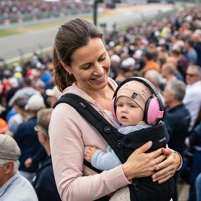 Casque anti bruit pour bebe sécurité premium rose