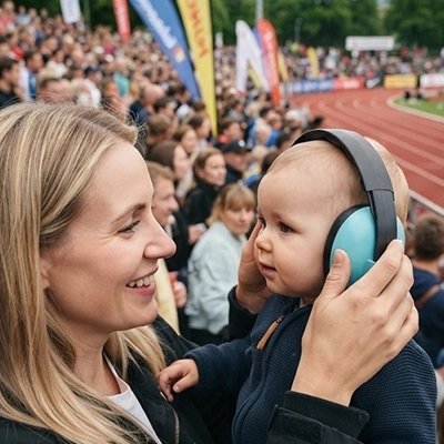 Casque anti bruit pour bebe sécurité premium turquoise