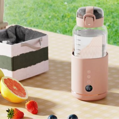 Chauffe-biberon-nomade-convivial-rose