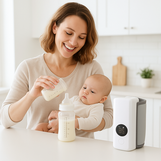 Chauffe-biberon-portable-tranquillité-mère-prépare-biberon-bébé