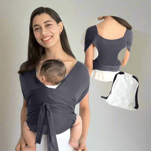 Écharpe-porte-bebe-aisance-gris-foncé