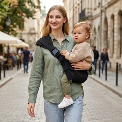écharpe porte bebe doux confort noire