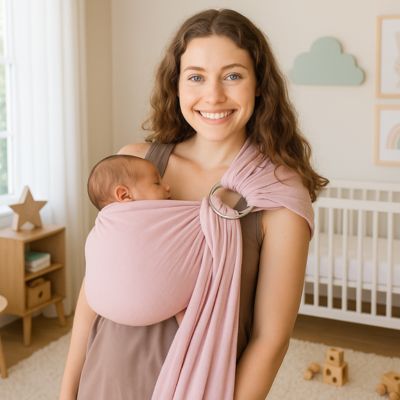 Echarpe de portage sling intuitive rose