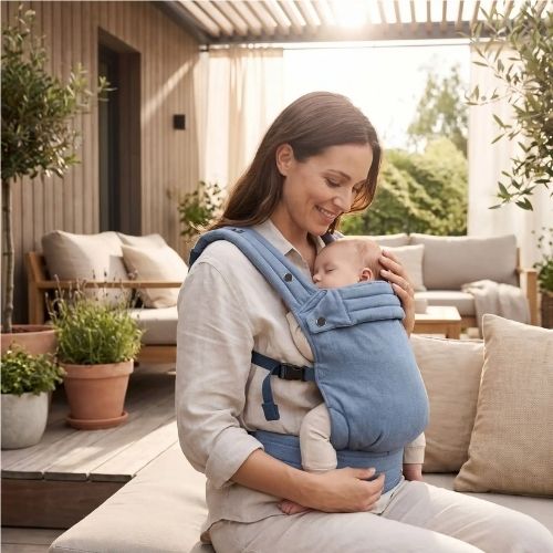 Kangourou porte bebe coloris viva bleu