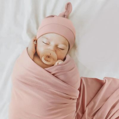 Lange d emmaillotage cocooning rose