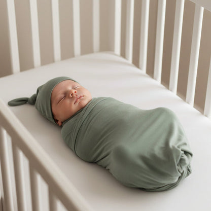 Lange d emmaillotage cocooning vert