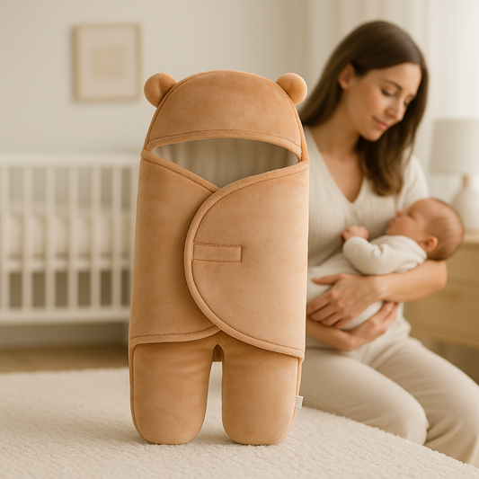Mère-berce-bébé-nid-d_ange-polaire-doux-câlin