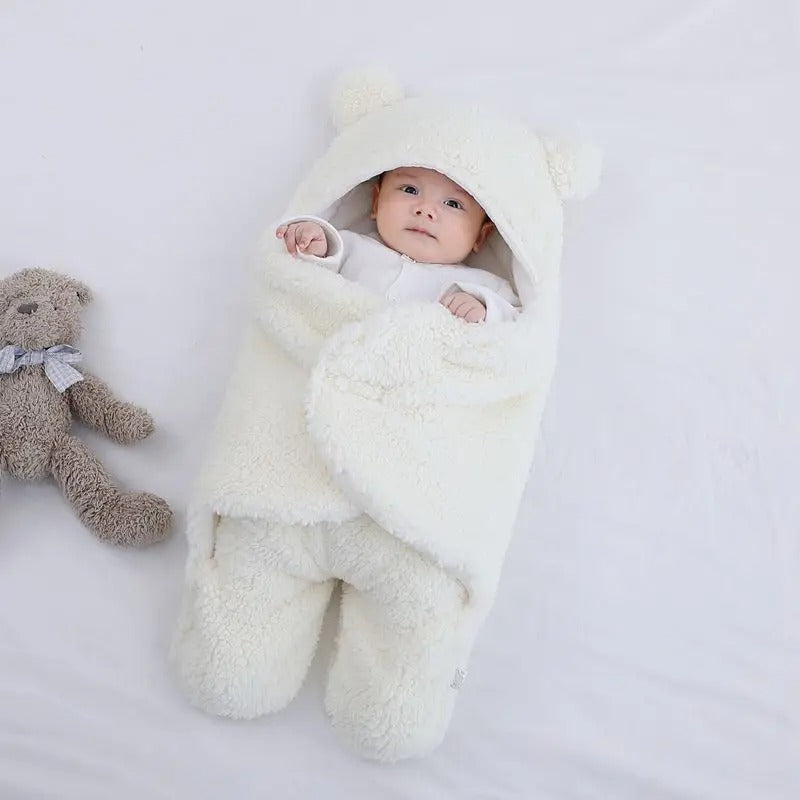Nid d'ange polaire simili cachemire blanc
