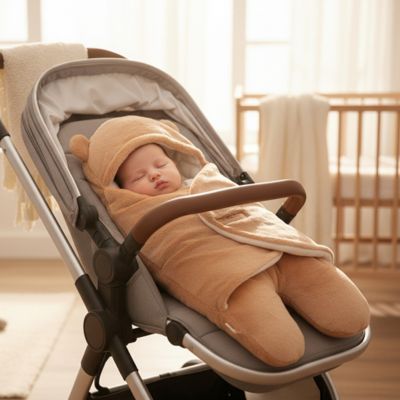 Ourson nid d'ange polaire doux câlin