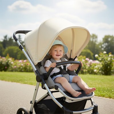 Pare-soleil-pour-poussette-anti-UV-beige