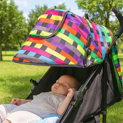 Pare soleil pour poussette optimum multicolore