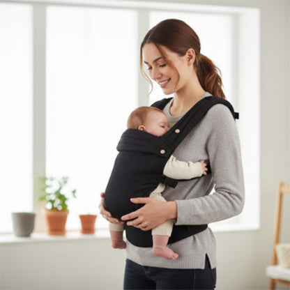 Porte bébé ergonomique chouchou noir