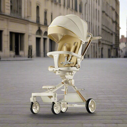 Poussette-compacte-nomade-beige