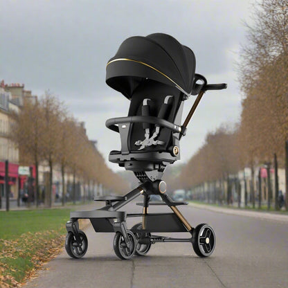 Poussette-compacte-nomade-noire