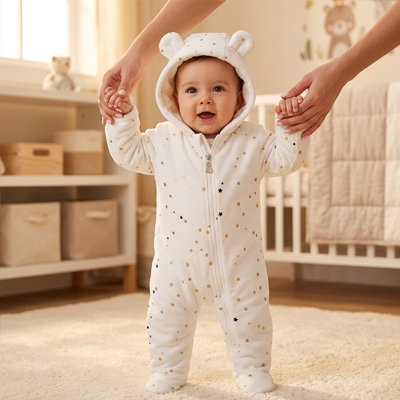 Premiers pas avec combinaison pour bebe enveloppante