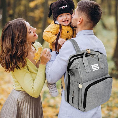 Sac-à-dos-à-langer-voyage-plus-gris