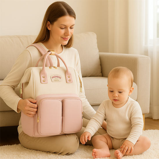 Sac-à-langer-bébé-sac-à-dos-passion-rose