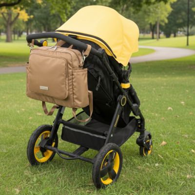 Sac a dos a langer multifonction spacieux sur poussette