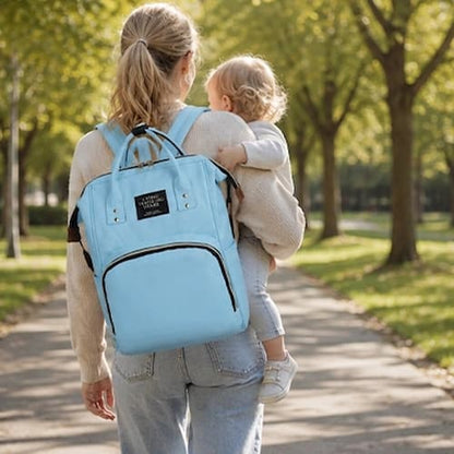 Sac a langer sac a dos adaptatif couleur bleu