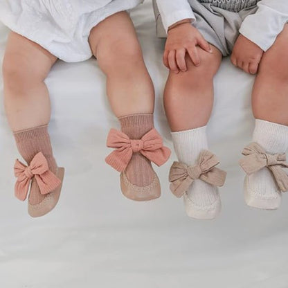 Variantes de chausson bebe fille 2 en 1 élégants