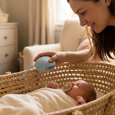 boite a tetine hygiénique compacte bleue