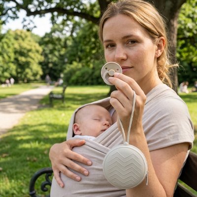 boite a tetine hygiénique compacte grise