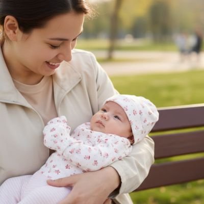 bonnet bébé fille coloris rose fleuri