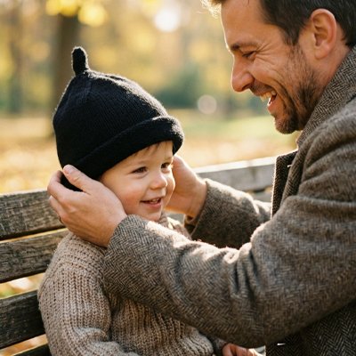 bonnet bebe hiver tricot noir