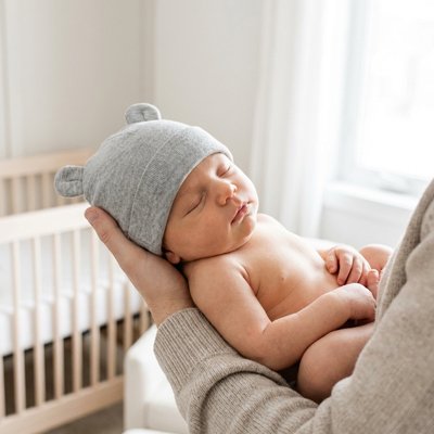 bonnet bebe naissance doux murmure gris