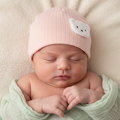 bonnet bébé naissance tendre nounours rose