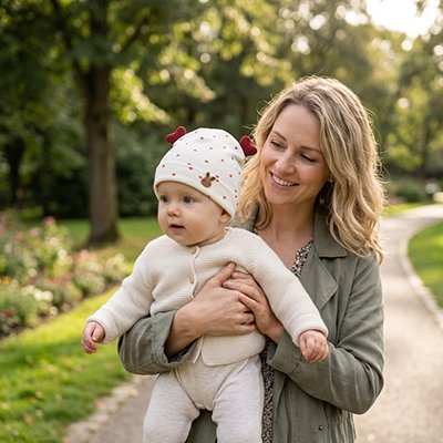 bonnet pour bebe douce caresse coeur