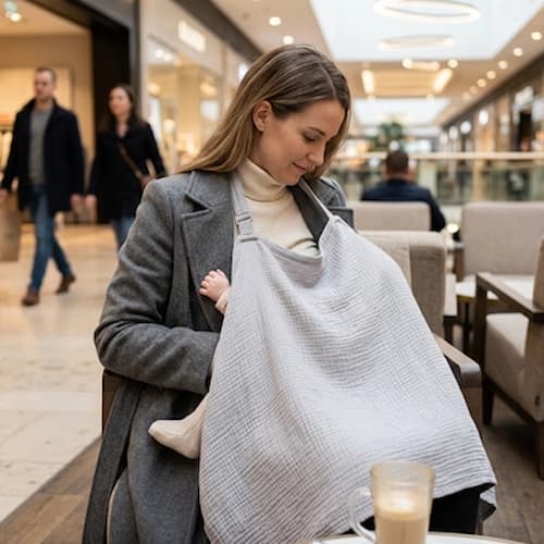 cape d'allaitement connexion au centre d'achat