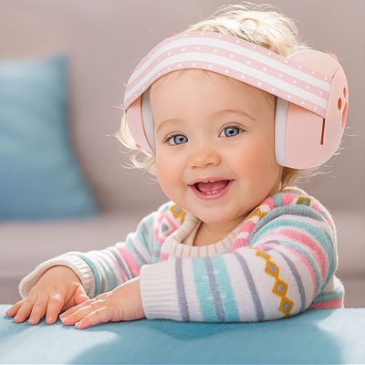 casque anti bruit ultra confort rose
