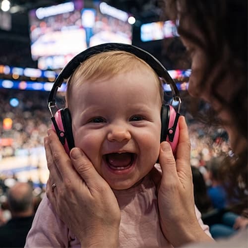 casque anti bruit pour bebe confort  premium couleur rose