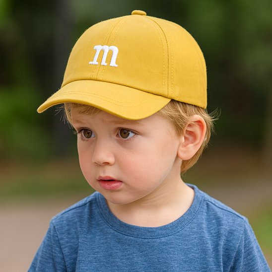 Casquette bebe soleil doux jaune